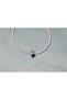 Blue Stone Crystal Stainless Steel Charm - 3