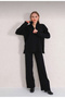 Women's Two-Piece Knit Set with Zip Detail