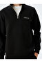 Half Zipper Basic Cotton Blended Interlock Fabric Ataturk Sweatshirt - 5
