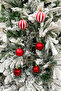 New year's tree ball luxury glitter embossed matte glossy 6 cm size 9 pieces acetate boxed - 3