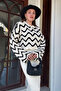 Patterned Blouse Dress Combination Knitwear Casual Double Set - 7