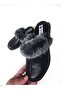 Women's Front Covered Fur Winter Home Daily Slippers - 2