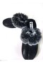 Women's Front Covered Fur Winter Home Daily Slippers - 4