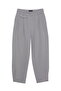 Button Detailed High Waist Trousers Gray - 2