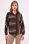 Women's Colorful Striped Loose Shirt ARM-21K001034 - 4