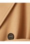 Long Cashmere Coat Thick Double-Breasted with Pockets and Belt Detail - 6