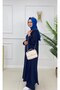 Bella Double Hijab Set with Ankle-Length Tunic and Pants - 4