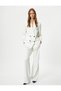 Oversize Blazer Jacket Double-Breasted Lined Double Pocket with Flap - 4