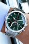 Men's Wristwatch 3 Atm Waterproof Silver Color Steel Strap - 3
