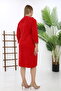 Baby Collared Zippered Lace Detailed Winter Velvet Tunic - 4