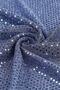 Tango Sera B Sequin Blue Color Knitted Evening Dress Fabric