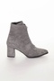 Gray Suede Boots, Women's Lace-up Boots & Booties - 3