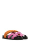 Pink Suede Women's Leather Slippers - 24sfd 120610 - 3