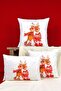Double Sided 35x50 Red Deer Christmas Themed Digital Printed Throw Pillow Cover -cgh1373-3550 - 3