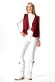 Sleeveless Atlas Autumn and Winter Asymmetrical Cut Wool Viscose Vest Claret Red Brd - 5
