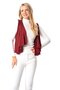Sleeveless Atlas Autumn and Winter Asymmetrical Cut Wool Viscose Vest Claret Red Brd - 4