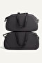 Nil-2 Pack Large Size+Medium Size Travel Sportsvacation Gym Suitcase Hand Suitcase Black - 4