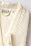 Ecru Unisex Kimono Muslin Bathrobe - 100% Cotton & High Water Absorbent Bathrobe - 6