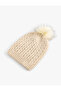 Hair Braid Textured Pom Pom Detailed Beret - 2