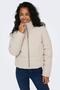 ONLNEWDOLLY CORDUROY PUFFER CC OTW STONE - 3