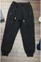 Children's Sweatpants Thick Fleece 3 Yarn Fiber Black Color with Zippered Pockets