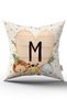 Cream Green Polka Dot Bohemian Style Children's Throw Pillow Cover with Animal Figures and Letters Hrf08-m-43x43 - 2