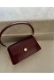 Caryle Baguette Bag Burgundy - 4