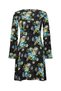 Women's Black Floral Printed Mini Dress