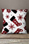 Velvet Babyface White Red Christmas Themed Digital Printed Throw Pillow Pillow Case - Cgh296