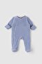 Blue Corduroy Baby Rompers - with Gloves and Booties