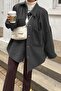 Mad Girls Anthracite Over Size Shirt Jacket Mg1281 - 3