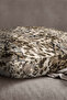 Velvet Babyface Brown Black Leopard Snakeskin Patterned Print Throw Pillow Pillow Case - Cgh379 - 2