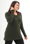 Trend42Plus Crystal Stone Short Sleeve Plus Size Viscose Ecru Women's T-Shirt - 4