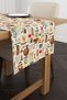 White Multicolor Decorative Object Patterned Digital Printed Runner Cgh602-rn - 2