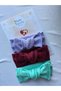 3-Piece Handmade Ribbed Baby Girl Bandana