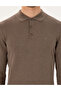Mink Melange Slim Fit Polo Neck Basic Knitwear Sweater 50296584-Vr174 - 6