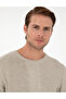 Sand Melange Slim Fit Crew Neck Wool Blended Knitwear Sweater 50296457-Vr123 - 2