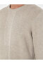 Sand Melange Slim Fit Crew Neck Wool Blended Knitwear Sweater 50296457-Vr123 - 7
