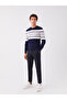 Crew Neck Long Sleeve Color Blocked Men's Knitwear Sweater - 3