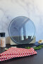 Channeled Glass Cutting Board - Glass Cutting Table| Smoked Glass| Diameter32cm| Patented Product - 4