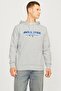 Men's Hooded Sweatshirt with Chest Logo Print - Alvis