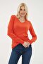 V-Neck Sweater Oranj - 2