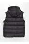 Lcw Kids New Black Hooded Boy Inflatable Vest - 2