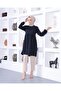 Tunic with Elasticated Sleeves - Navy Blue - 7272 - 4