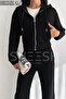 Soft Textured Premium Modal Fabric Set with Bottom Layer, Palazzo Top, Zippered Crop Sweatshirt Hoodie - 7