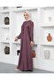 Necklace Crew Neck Dress-lila-4141 - 6