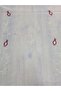 Tulle Curtain, Ready-Made Curtain, Non-Pleated, Embroidered, Sequined, Iron-Free, Burgundy Detailed. - 2