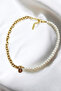 C Pearl Chain Letter Style Necklace - 3