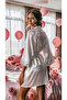 Bride Dressing Gown Heart Embroidered Bridal Dressing Gown