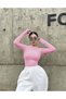 Pink Basic Bodysuit